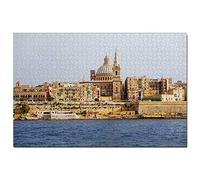 Malta Valletta Jigsaw Puzzle 1000 Piece Game Artwork Travel Souvenir 70x50CM