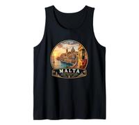 Malta Valletta Mediterranean Vacation Island Tank Top