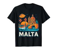 Malta Vibes: Scenic Landmarks & Local Delights T-Shirt