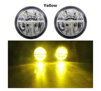 MALTAY Fog Light For Nissan For Note E11 For MPV 2006 2007 2008 2009 2 Piece Car Right + Left LED Fog Light Assembly With Angel Eye DRL 30W H11(Yellow)