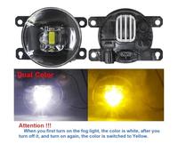 MALTAY Fog Light For Suzuki For Jimny JB64 JB74 2018 2019 2020 2021 2022 2023 2 Piece 30W LED Lens Fog Light Assembly 8000LM Car Right + Left Fog Lamp(Dual Color)