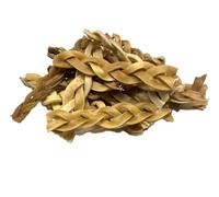 Maltbys' Stores 100g Braided Buffalo Skin Pieces 100% Natural Dog Treat Chews