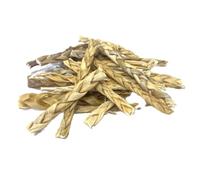 Maltbys' Stores 100g Braided Lamb Skin Pieces 100% Natural Dog Treat Chews [CLD]