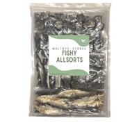 Maltbys' Stores 1kg Fishy Allsorts 100% Natural Mixed Selection of Fish Dog Treat Chews (contains fish braids, cubes, flatties and sprats)