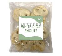 Maltbys' Stores 5x Puffed White Pig Snouts (5x Pieces) 100% Natural Pork Dog Treats [DCP]