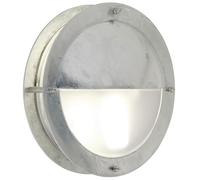 Nordlux Malte Outdoor Patio Terrace Driveway Metal Wall Light In Galvanized (Diam) 9.5Cm