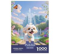 Maltese 1000 Piece Jigsaw Puzzles for Adults And Kids with Extra Fun Challenges Dog Home Decors Premium Box Packaging 70x50cm/1000pcs