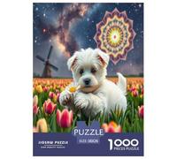 Maltese 1000-Piece Puzzles for Adult Challenging Puzzles Fun, Challenging & Brainteasing Games for Adults And Kids Age 12 Years Up Home Decoration Puzzle 38x26cm/1000pcs