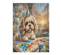 Maltese 500 Piece Complete Jigsaw Puzzle Set Cute Pet Animals Teens Beginners Educational Challenge Puzzle Fans Group Play Anniversary Creativity & Gift Giving 500 PCS