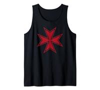Maltese Cross Knights of Malta ~ Distressed look Tank Top