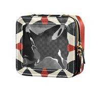Maltese Cross Manuscript Clear Small Makeup Bag for Purse Travel Toiletry Bag Cosmetic Bags for Women