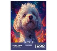 Maltese Dog 1000 Pieces Jigsaw Puzzles For Adults Challenging Game Stress Relieving Entertainment Cultivate The Spirit of Teamwork for Adults And Kids, Age 12 Years Up 38x26cm/1000pcs