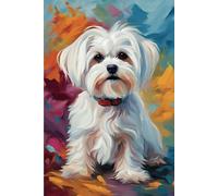 Maltese Dog: 108 Lined Page Notebook, Journal, Diary, Artistic, 6x9 Inches