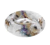 Maltese Dog 3D Pet Dog Bed Removable & Washable Kitten Beds for Small Size Pets Sleeping XS