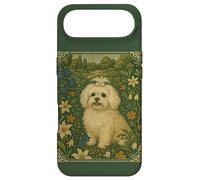 Maltese Dog in a William Morris Style Garden Case for iPhone Air