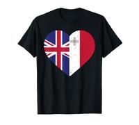 Maltese heritage UK Malta British Flag Malta Flag T-Shirt