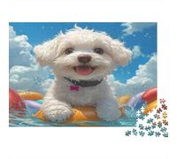 Maltese Jigsaw Puzzles For Adults 1000 Piece Jigsaws Puzzles 1000 Piece Puzzles For Adults Puzzle Games Toys Gift for Home Decoration Jigsaw Puzzle 1000pcs (75x50cm)
