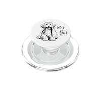 Maltese “Let’s Go!” Design - Happy Maltese Design PopSockets PopGrip for MagSafe