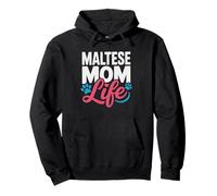 Maltese Mom Classic Statement Women Dog Owner Mama White Pullover Hoodie