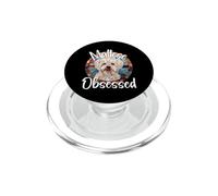 Maltese Obsessed Colorful Mosaic Dog Lover Design PopSockets PopGrip for MagSafe
