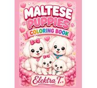 Maltese puppies: coloring book