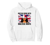 Maltese Roots British Born Girl Pride Malta Heritage Pullover Hoodie