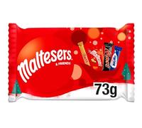Maltesers and Friends Small Christmas Chocolate Selection Pack 73g | Premium Crispy Milk Chocolate Pack for Christmas Eve Box Fillers, Family Movie Night Treats, Holiday Table Favours & Party