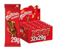 Maltesers Chocolate Easter Bunnies Bulk Box, Milk Chocolate, Honeycomb & Malt Filling, 32 x 29g, Perfect Easter Treat, gifts, snacks