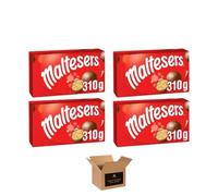 Maltesers Chocolate Gift Box & Snack Packs | Milk Chocolates with Honeycomb | Vegetarian Chocolate Treats for Birthdays, Xmas & Parties | Fillers, Party Bag Sharing (4xChocolate 310g)