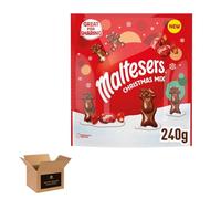 Maltesers Chocolate Gift Box & Snack Packs | Milk Chocolates with Honeycomb | Vegetarian Chocolate Treats for Birthdays, Xmas & Parties - Milk Chocolate & Gingerbread Christmas Pouch (6Pack x 240g)