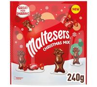 Maltesers Christmas Mix, Mint Chocolate & Milk Chocolate Selection Pouch 240g
