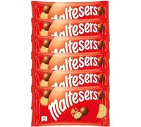 Maltesers Delicious Milk Chocolate Standard Bag 37g - 6 Pack | Crunchy Milk Chocolate Balls | Light & Delicious Treats | Perfect for Sharing or On-the-Go Snacking | Easter, Christmas, Birthday & More!