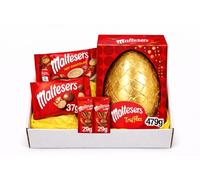 Maltesers Easter Chocolate Bundle with Giant Truffles Egg 479g, 2 x Bunnies 29g and Hot Chocolate Sachet by Stevie's Gifts