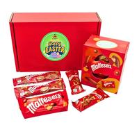 Maltesers Easter Gift Box, Chocolate Hamper with Easter Egg and Bunnies, Pouch and Hot Chocolate - By Stevie's Gifts