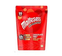 Maltesers Hi Protein Chocolate Malt Flavour Whey Protein Shake Powder 450g Pouch, 18 Servings, 15g Protein and Only 99 Calories, Suitable for Vegetarians