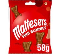Maltesers Mini Bunny 58G Bag - 24 Pack - Full Case - Milk Chocolate with Malt Centre and Honeycomb Pieces