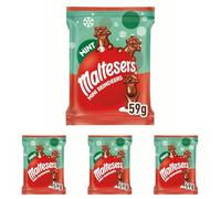 Maltesers Reindeer Chocolate Christmas Mint Small Sharing 59g (Pack of 4)