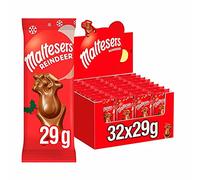 MALTESERS Reindeer Christmas Chocolate Treat 32 x 29g Bars Full Box