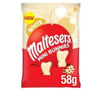 Maltesers White Chocolate Mini Bunnies Bag, Easter Egg Hunt, Easter Gifts, Chocolate Gift, 58 g (Pack of 1)