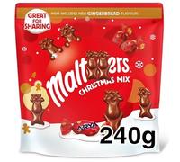 Maltesrs Christmas Mix Chocolate Sharing Bag, 240g | Milk Chocolate, Festive Treat, Great for Sharing,MALTESERS CHRISTMAS MIX