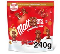Maltesrs Christmas Mix Chocolate Sharing Bag, 240g | Milk Chocolate, Festive Treat, Great for Sharing,MALTESERS CHRISTMAS MIX