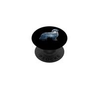 Maltipoo Moonlit Forest Dog Lover Mountain Artwork PopSockets Adhesive PopGrip