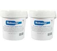 Maltmaster Muntons Light Malt Extract 1.5Kg Packed by Maltsmaster (Pack of 2)