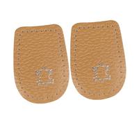 MALUGOGO 1 Pair Thick Heel Pads Microfiber Leather Latex Non-Skid Cushions Breathable Heel Guards for Boots Casual Shoes Comfortable Feet Support for Men Women
