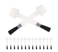 MALUGOGO 100pcs Nail Polish Applicator Nail Bottle Replacement Brush 1.77x0.43x0.43in Nylon Liquid Brush with Ergonomic Design