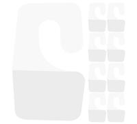 MALUGOGO 100pcs Self-Adhesive Hanging Tabs Hooks PVC Plastic Hooks for Hanging with Precision Production and High Reliability for Retail Display and Home Storage Organisation