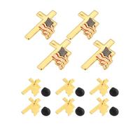 MALUGOGO 10pcs Anniversary American Cross Flag Pin Alloy Brooch Resisting Scratching Versatile Accent for Independence Day and Professional Attire