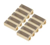 MALUGOGO 10pcs Handcrafted Wooden Beekeeping Queen Cage for Safe Colony Transport with Optimal Ventilation, for Queen Transport and Beehive Management