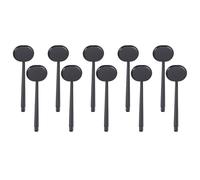 MALUGOGO 10pcs Handheld Eye Occluder for School and Work, Black Abs Material with Skid-Proof Design and Eye Chart, Professional Vision Test Tool for Accurate Eyesight Examination