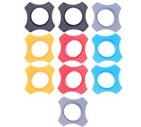 MALUGOGO 10Pcs Multi-Color Rubber Microphone Anti Roll Rings Shockproof Anti Slip and Circles for Wireless and Handheld Mics Suitable for Office and Training Use